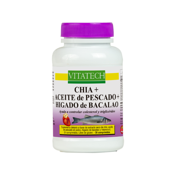 ACEITE PESC+CHIA+BAC 30 CAPS VITATECH